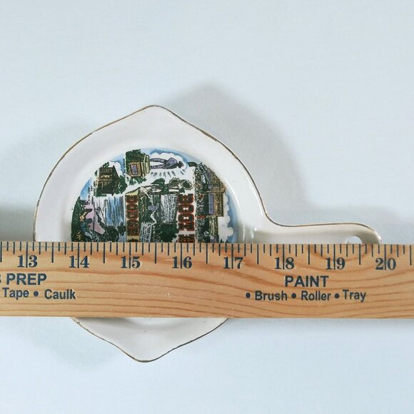 Utensil Trivet VTG Ceramic Souvenir Decor Boot Hill Dodge City Made in Japan - Picture 6 of 7